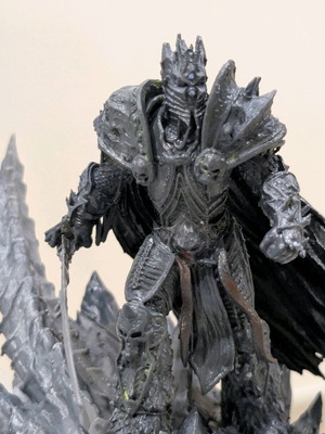 World of Warcraft Lich King miniature used, 7 cm hand-painted