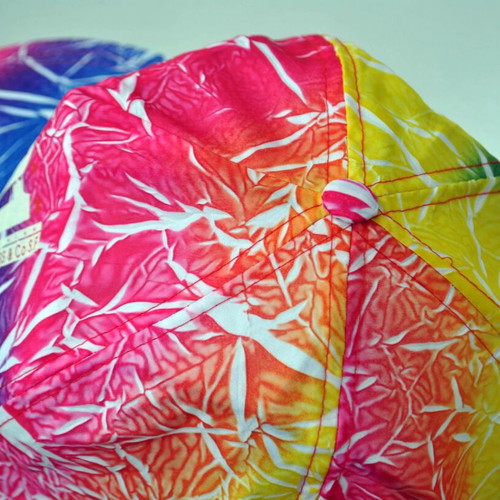 Vintage 90s Tie Dye Neon Colors Nylon Hat, One Size