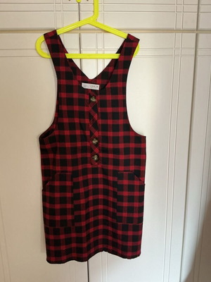 Zara children's salopette 152 cm like new, black and red