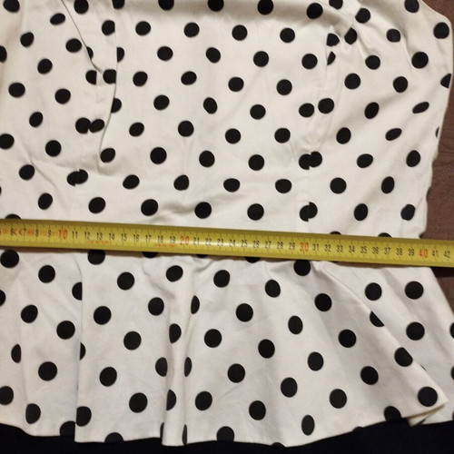 Billy Sabbado summer dress with polka dot top and black skirt
