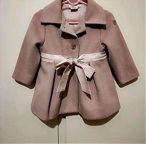 Βρεφικό παλτό dusty pink Matou France κατάλληλο και για βαπτιστικό