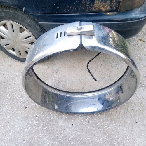 Spare Tire Cover used, nickel for Mitsubishi Pajero Pinin