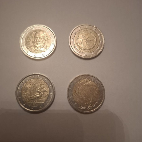 Italian commemorative 2 euro coins like new