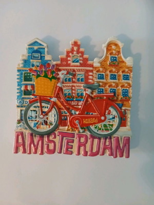 Amsterdam fridge magnet new, embossed
