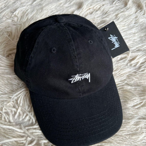 Stussy Stock Logo Cap new, black