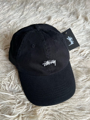 Stussy Stock Logo Cap new, black