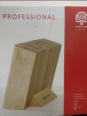 Schulte-Ufer Professional ξύλινη βάση για σετ μαχαιριών κουζίνας με 8 υποδοχές