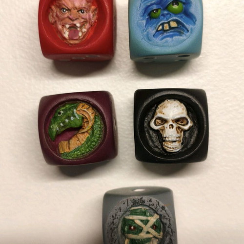 Collectible Monster Dice Set new, 5-piece set for tabletop games