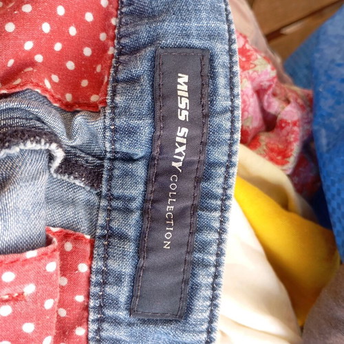 Miss 60 denim shorts used, comfortable, blue, sizes S and M