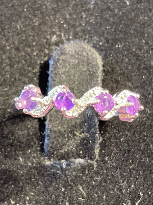 Amethyst fantasy ring one size