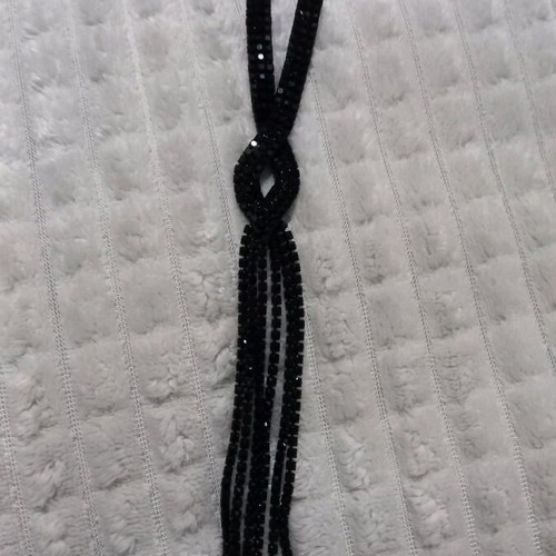 Long necklace with black beads My Own new