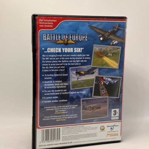Battle of Europe PC game used, action adventure