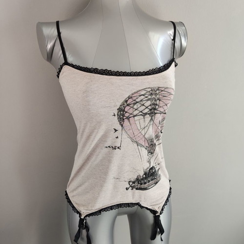 Lip Service Balloon Steampunk Cami Top като нов, размер Small