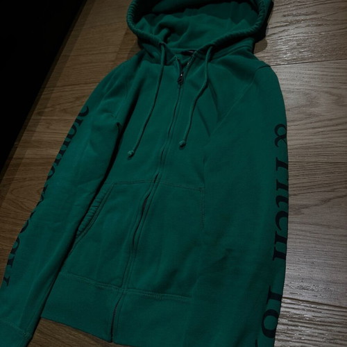 Abercrombie and Fitch hoodie jacket like new, green, size S