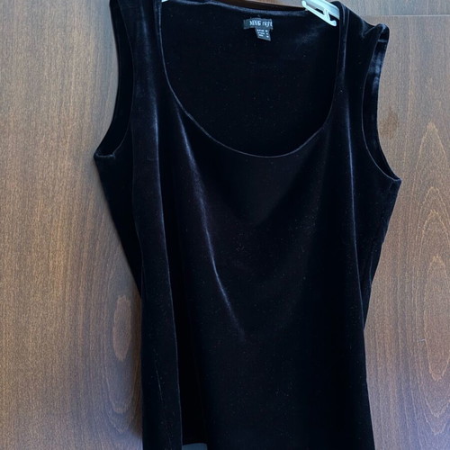 Velvet blouse Mango used, black, size M