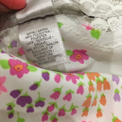 Victoria's Secret floral satin slip dress, size M