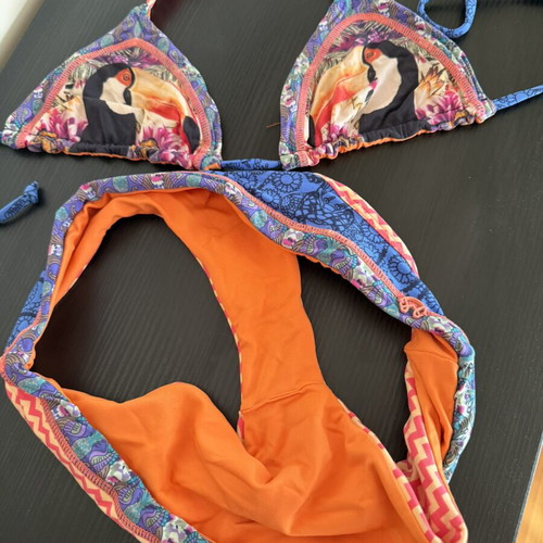 Maaji double face swimsuit with exotic print, like new, size small