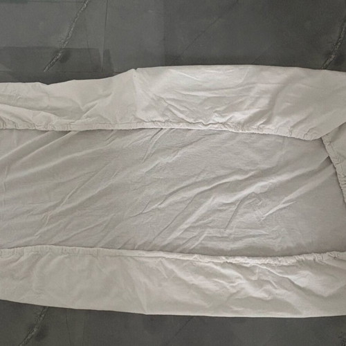 Ikea fitted sheet for crib used, white 140 cm
