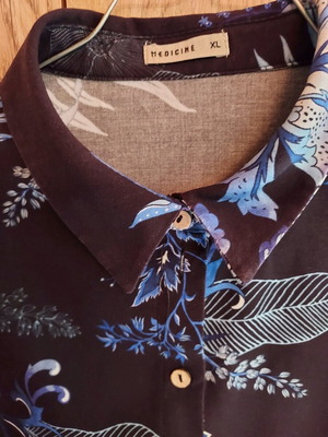 Πουκάμισο Medicine εμπριμέ XL viscose linen σαν καινούργιο