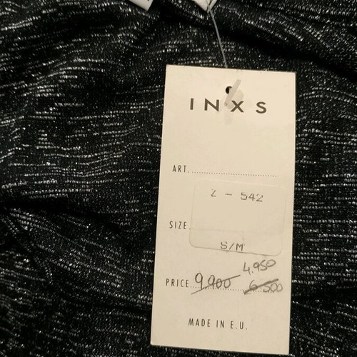 Evening blouse new, size S, black with silver thread