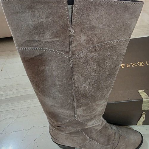 Cafe Noir suede boots beige brown size 38.5 used