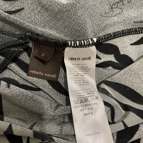 Roberto Cavalli maxi dress early 2000s, like new, size S, black and grey