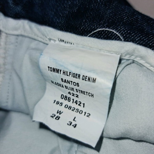 Tommy Hilfiger men's jeans like new, dark blue, Santos model, size W28 L34