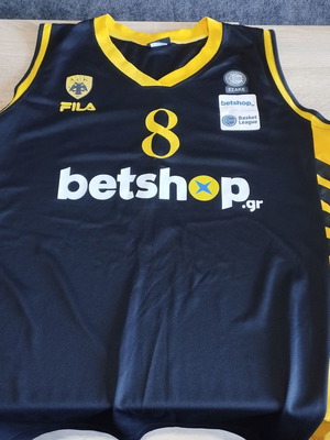 AEK Basketball Jersey Matsioulis 8 Fila like new, authentic 2XL
