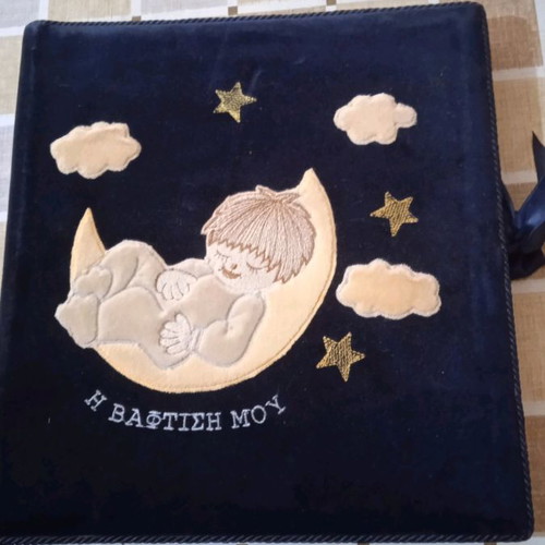 Decorative photo album new with blue velvet surface