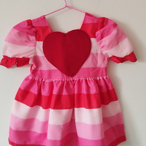 Baby dress like new, 6-9 months, red pink Shein