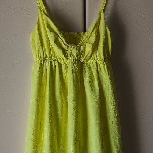 Dress medium size yellow cotton like new