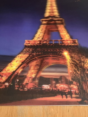 3D lenticular mini poster 25x35 cm, Eiffel Tower