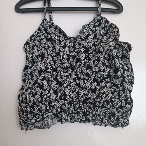Kiabi top new, black and white, size XS