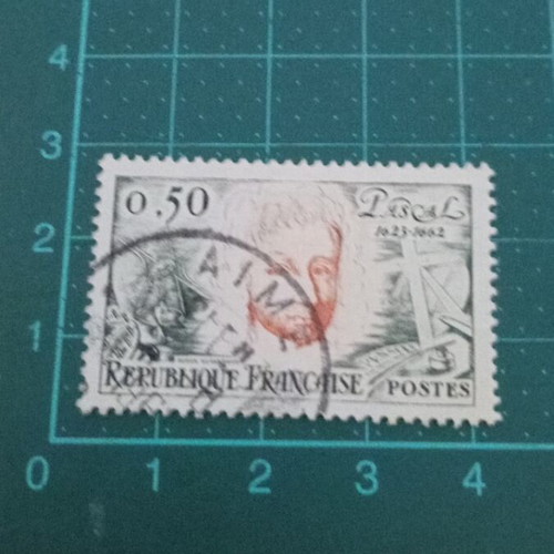 France 1962 stamp for 300th anniversary of Pascal's death like new