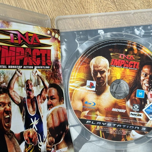 TNA Impact PlayStation 3 game used, complete with manual and box