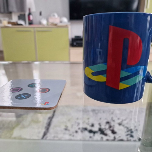 Playstation mug with coaster new