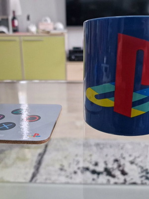Playstation mug with coaster new