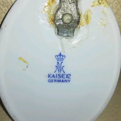 Decorative wall plates used, German porcelain set