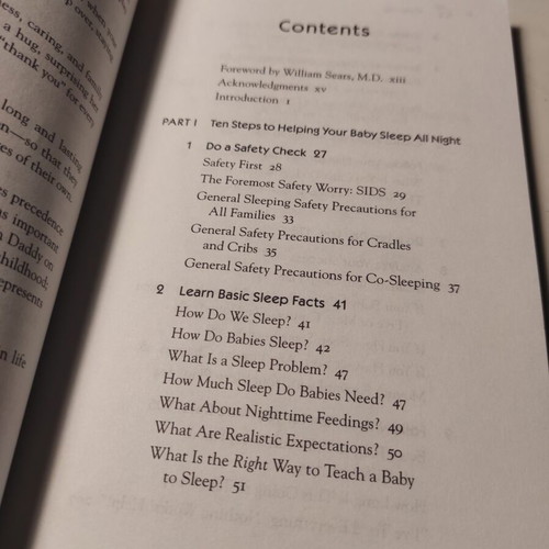 The No-Cry Sleep Solution book used, Elizabeth Pantley, English