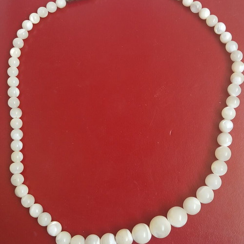 Selenite necklace, 42 cm