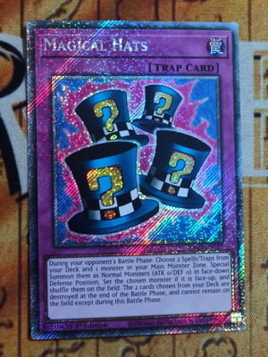 Magical Hats Platinum Secret Rare Yu-Gi-Oh! Trap κάρτα σαν καινούργιο