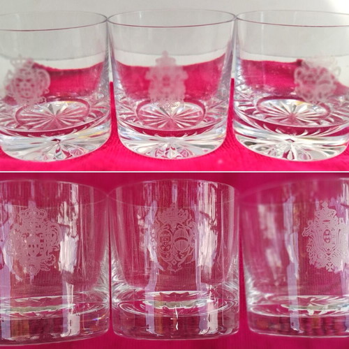 Special Glasses Set from Portugal, New, 53 Pieces Crystal and Glass