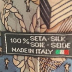 Silk tie like new, multicolored