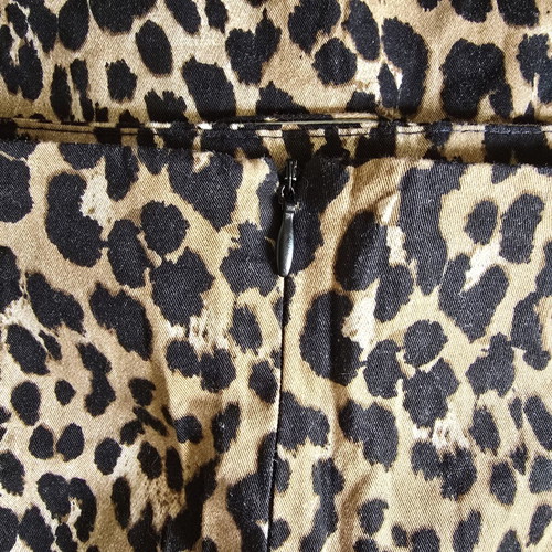 Primark leopard print mini skirt used, size EUR 40 UK 12
