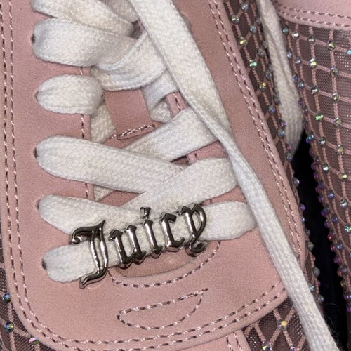 Juicy Couture sneakers size 41 pink with iridescent rhinestones new