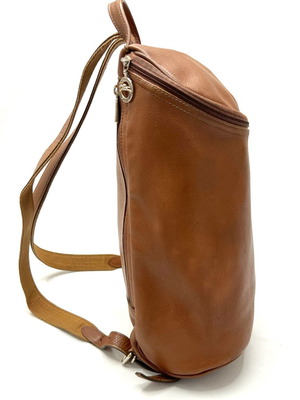 Longchamp brown leather backpack used condition
