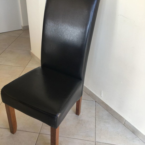 Dining chairs new, pack of 12, black leatherette