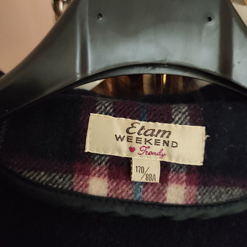 Wool plaid vintage blazer Etam weekend used, size S