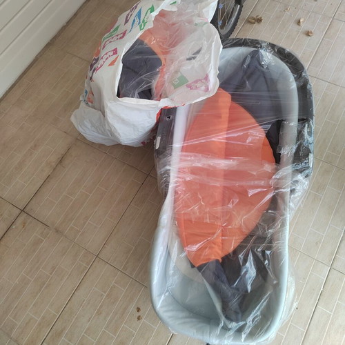 Chicco 3-in-1 stroller used with accessories