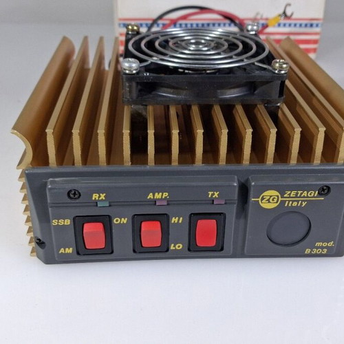 Zetagi B-303 CB Amplifier like new, 3-30 MHz with blower